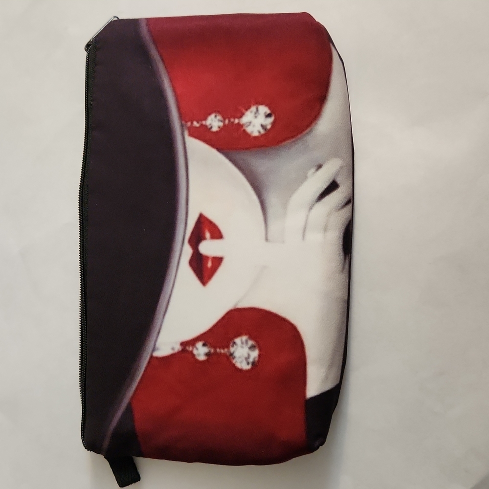 NEW- Cosmetic Bag- Lady in the hat